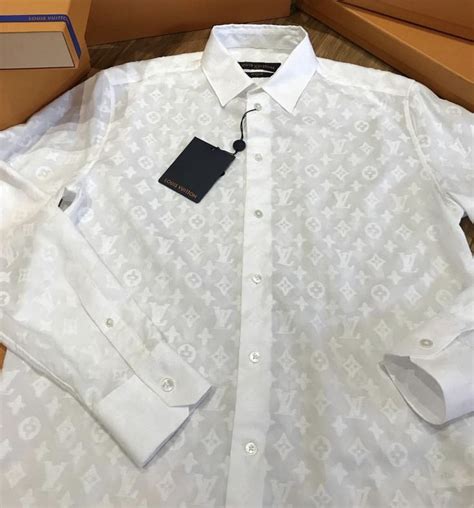 white louis vuitton dress shirt|louis vuitton cock fighting shirt.